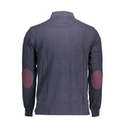 Blue Cotton Polo Shirt
