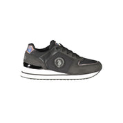 Black Polyester Sneaker