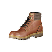 Brown Polyester Ankle