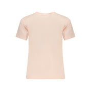 Pink Cotton Women T-Shirt