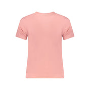 Pink Cotton Women T-Shirt