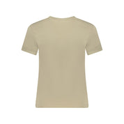 Beige Cotton Tops & T-Shirt
