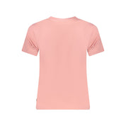 Pink Cotton Women T-Shirt