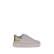 White Calf Leather Bos Taurus Chunky Sneakers