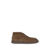 Brown Calf Leather Bos Taurus Lace-Up Boots