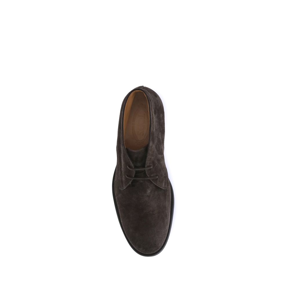Brown Calf Leather Bos Taurus Ankle Boots