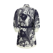 Multicolor Linen Casual Dress