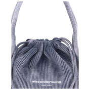 Light Blue Cotton Shoulder Bag