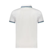 White Cotton Men Polo Shirt