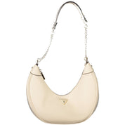 Beige Polyethylene Women Handbag