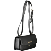 Black Polyethylene Women Handbag