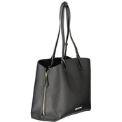 Black Polyethylene Women Handbag