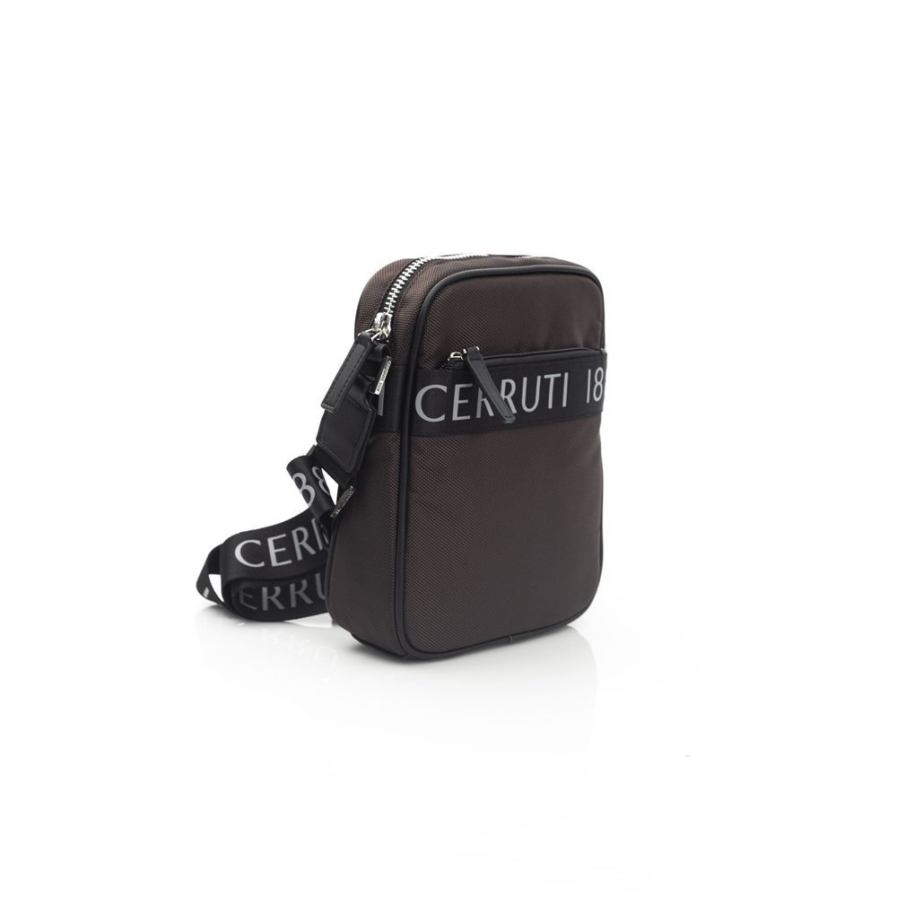 Sac messager en nylon marron
