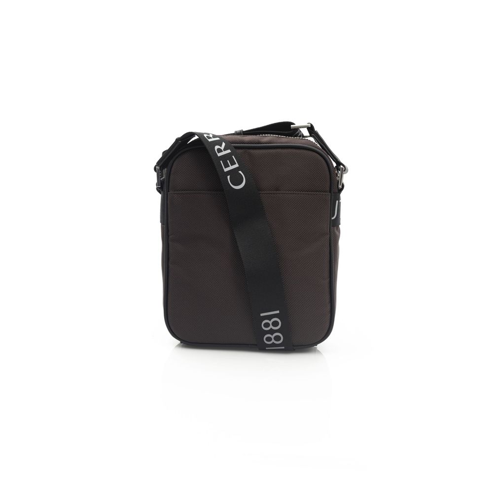 Sac messager en nylon marron