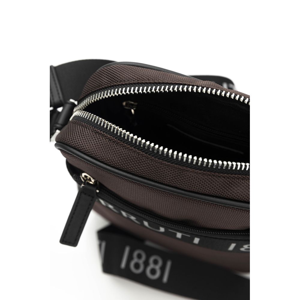 Sac messager en nylon marron