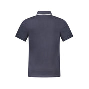 Blue Cotton Polo Shirt