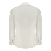 White Cotton Men Shirt