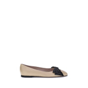 Brown Calf Leather Bos Taurus Ballet Flats