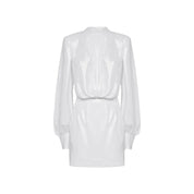 Abelia Laminated Mini Dress