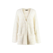 Wool Blend Jacquard Cardigan