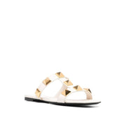 Roman Stud Leather Flat Sandals