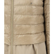 Taffeta hem padded coat