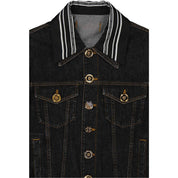 Medusa Motif Denim Jacket