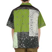 Green Cotton Pattern Shirt