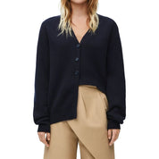 Asymmetric Cashmere Cardigan