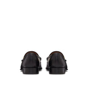 V-Logo Moon Leather Loafers