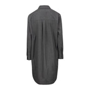 Gray Wool Casual Dress