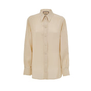 Beige Silk Shirt