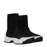 Black Leather Ankle Boots