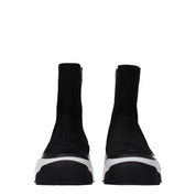 Black Leather Ankle Boots