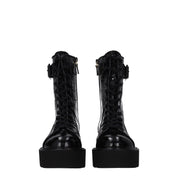Black Leather Ankle Boots