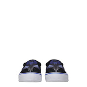 Black Fabric Slip-On Loafers