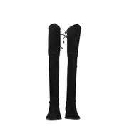 Black Leather Over The Knee