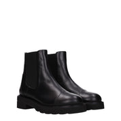 Black Leather Ankle Boots
