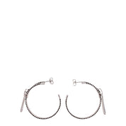 Gray Silver Earrings