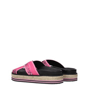 Pink Fabric Slippers