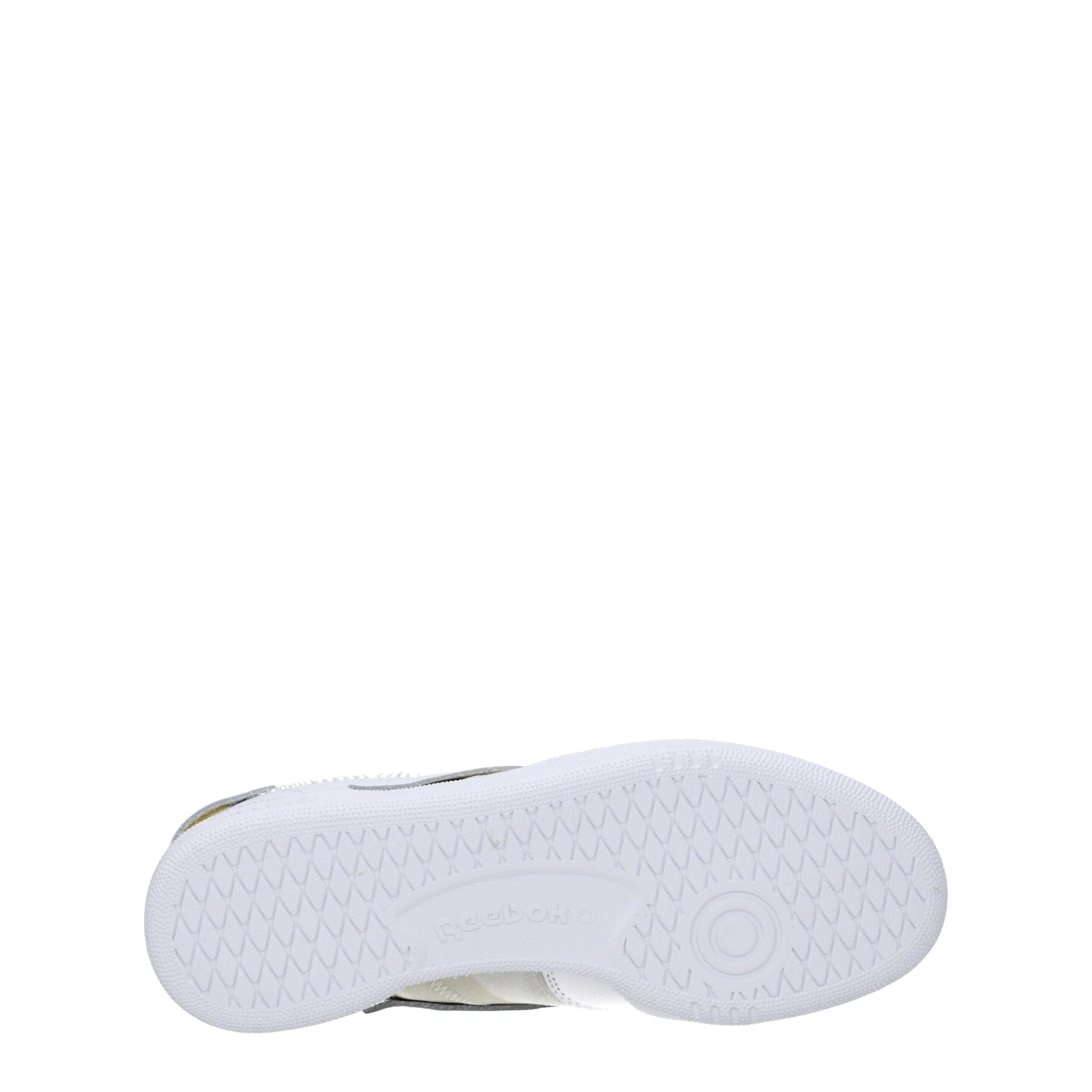 White Fabric Low Tops