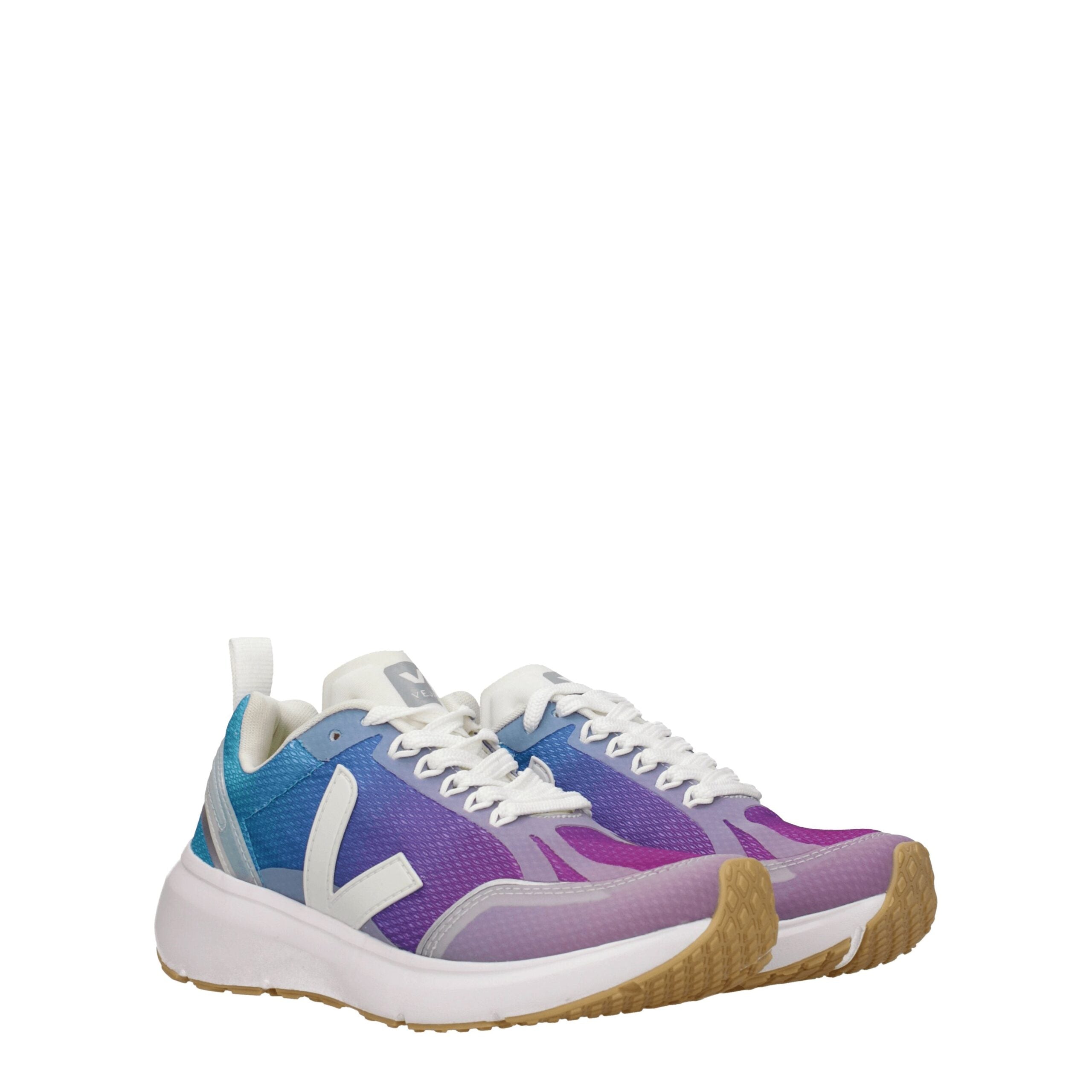 Multicolor Fabric Athletic Sneakers