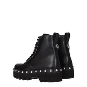 Black Leather Ankle Boots