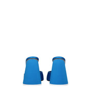 Light Blue Satin Platform Sandals