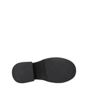 Black Leather Slippers Sandals
