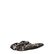 Beige Fabric Ballet Flats