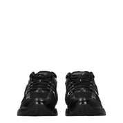 Black Fabric Athletic Sneakers