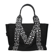 Black Fabric Shoulder Bag