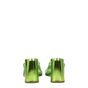 Green Plexiglass Platform Sandals