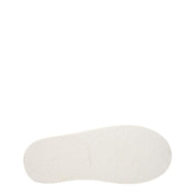 White Fabric Platform Sneakers